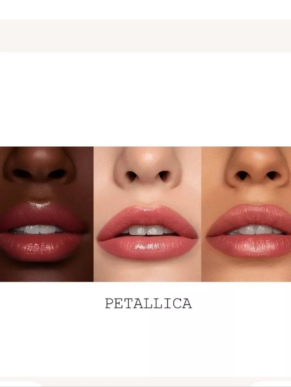 Petallicia Bright Coral Pink Lipstick with Gold Bow Accent